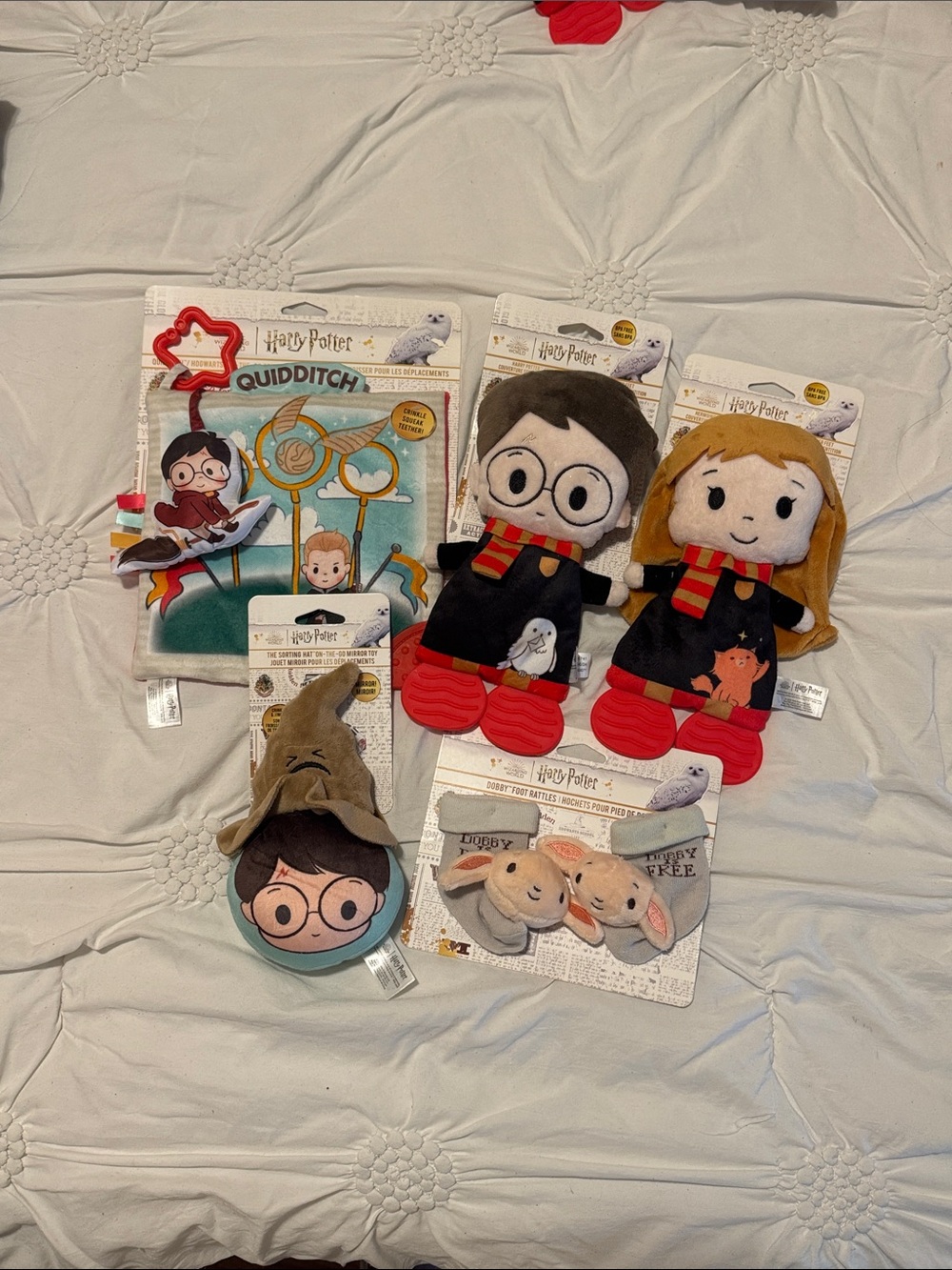 Warner Bros. Harry & Hermione Plush Set with Red Shoes and Scarves (5 pieces)